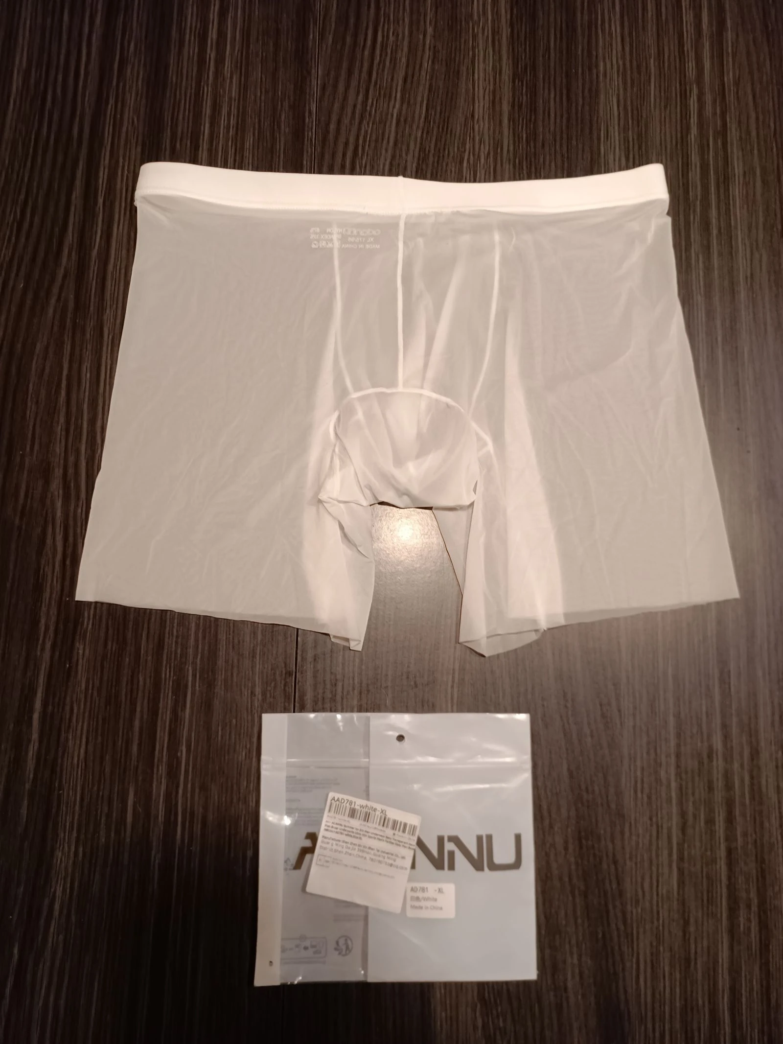 Transparante witte boxershort voor heren Adannu – photo 7